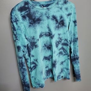 American Eagle Long Sleeve Tie Dye Shirt